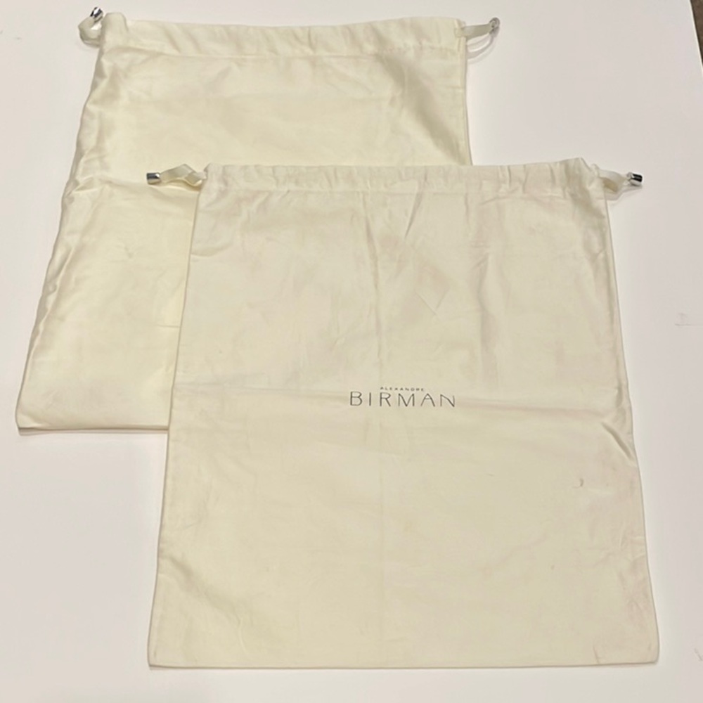 Alexandre Birman Dust Bags - Cream- 11”W x 14”H, Qty 2